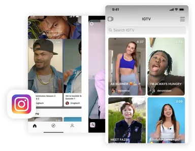 Captura de pantalla de Instagram para igtv